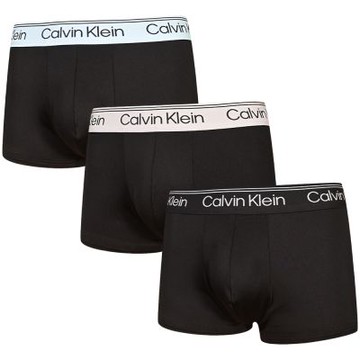 Calvin Klein Microfiber Stretch 男內褲 超細纖維短版合身四角褲/CK內褲-淺藍、米白、黑 三入組