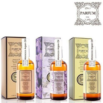 Parfum 巴黎帕芬 經典香水摩洛哥胜肽護髮油100mlX3(小蒼蘭)