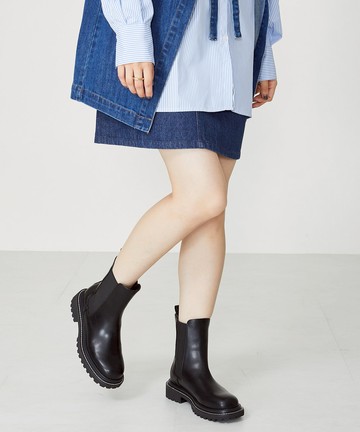 潮流百搭微方頭切爾西靴 (31410)