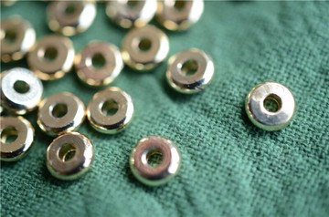 保色金珠14KDIY手鏈隔片4,mm