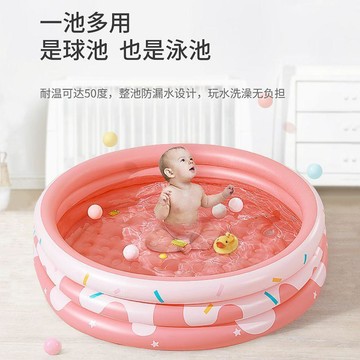 【加厚】圓形家用兒童充氣游泳池 寶寶加高圍欄 嬰幼兒室內沙灘海洋球池 柵欄 球池 遊泳池