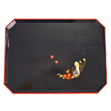 佐和 赤梅金葫蘆托盤-日本製 樹脂材質  39 x 39 x 1.5cm  赤梅金葫蘆  1個