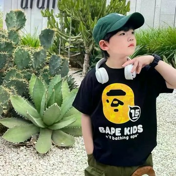 店鋪熱賣！純棉T恤童裝短袖夏裝男童新款中大童薄款兒童夏季上衣潮t 中小童夏裝T恤 兒童T恤 圓領上衣 卡通T恤上衣