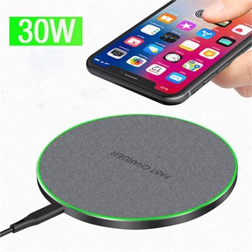 適用三星S24 Ultra無線充電器S24+無線充30W桌面圓盤無線充