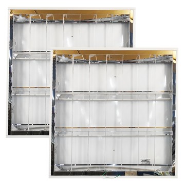 T8LED 2尺3管吸崁兩用格柵燈具 空台 LED-2341R1 2個  1組