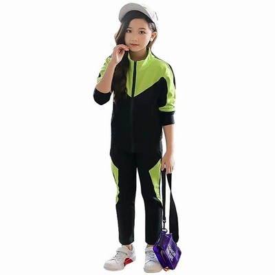 Burning Go キッズ ジャージ スウエット 女の子 ジャンパー スポーツウェア ジャケット アウター ジップアップ ロングパンツ トレーナー 通販 Lineポイント最大get Lineショッピング