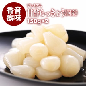 [前田家] プレミアム 国産 らっきょう 宮崎県産 甘酢 らっきょう 300g（150g×2） 蜂蜜入り 着色料無添加 保存料不使用 送料無料