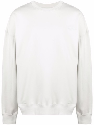A-COLD-WALL* - embroidered-logo oversize jumper - men - Cotton - M - Neutrals