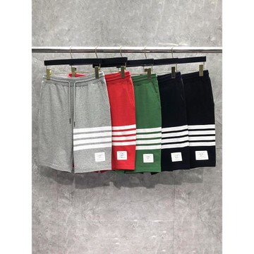 休閑五分經典四道杠條紋簡約短褲