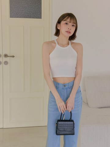 自訂 涼感顯瘦削肩Bratop
