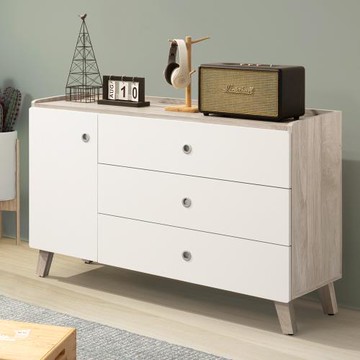 【Homelike】 喜家居4尺三抽收納櫃(2151)