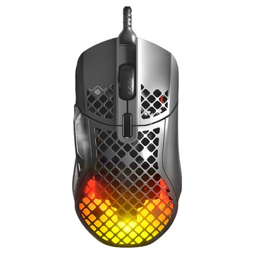 SteelSeries 賽睿 Aerox 5有線電競滑鼠  超輕量化設計  舒適握感  炫彩RGB燈效  Black