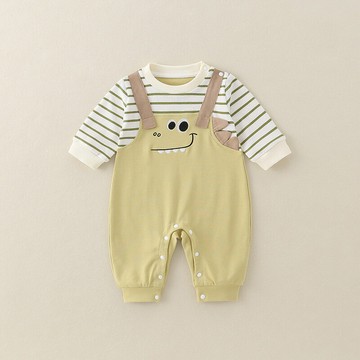 2025新款秋季衣服寶寶韓版連體衣百搭打底衣長袖ins春秋洋氣爬服鑫弘-萌寶童裝可開發票