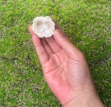 天然原礦招財白晶花球洞 財運水晶 快速出貨 辦公室擺件 風水擺件