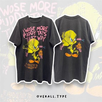 赫赫大滿貫 可愛無上限 小黃鴨抽象藝術風小眾高級感短袖T恤純棉