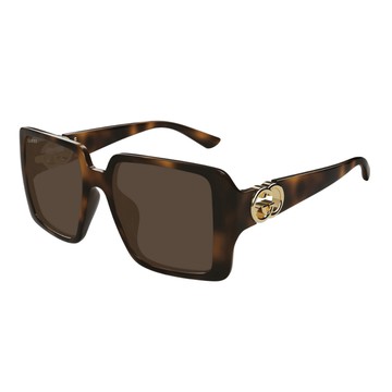 GUCCI 方形膠框太陽眼鏡(GG1692SA-002 GG LOGO 系列)