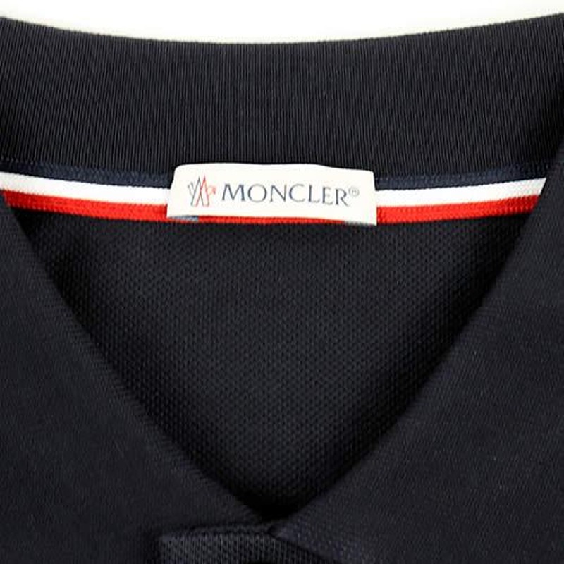 モンクレール MONCLER ポロシャツ メンズ 半袖 アイコンパッチ ブランド ゴルフ ブランド 大きいサイズ 白 紺 ホワイト ネイビー |  LINEショッピング