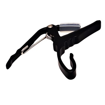 鋁合金移調夾 加厚橡膠條 附彈片 時尚黑 吉他配件  不適用  1個