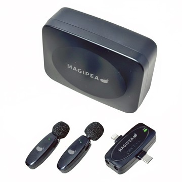 MAGIPEA 美極品 雙麥好收音2.0 無線抗噪麥克風組 深邃黑