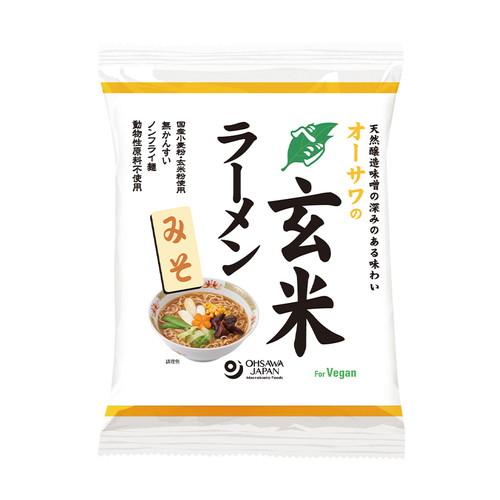 オーサワのベジ玄米ラーメン（みそ）118g（うち麺80g）