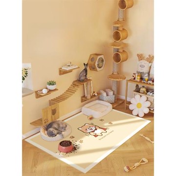 pvc寵物防水地墊養貓專用地毯防尿防滑墊板貓咪餐墊狗狗圍欄窩墊