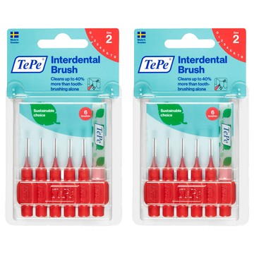 TePe 緹碧 牙間刷 超軟刷毛  0.5mm  6入  2盒