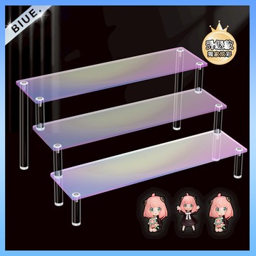 壓克力炫彩展示架 公仔展示架 幻彩階梯展示架 ㄇ型架 陳列架 公仔收納 水晶展示架 香水收納架 桌上展示架 階梯展示架