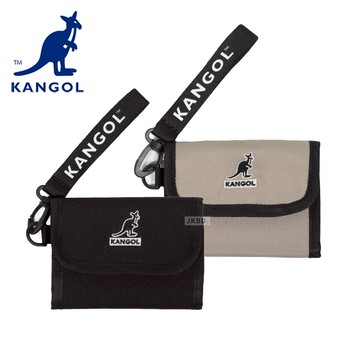 袋鼠 【 KANGOL 】三折式卡夾錢包 附鑰匙圈 65258780 -廠商直送