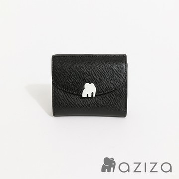 aziza UNA全蓋釦式短夾-多色