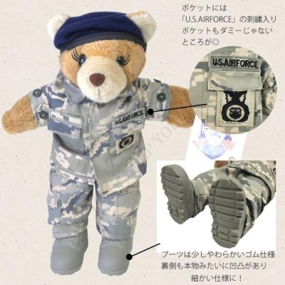 テディベア ミリタリー仕様 約28cm 軍隊 迷彩柄 MILITARY TEDDY