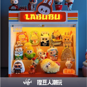 【台灣現貨】官方正品 Popmart 泡泡瑪特 LABUBU 拉布布 怪味便利店系列 展示盒 裝飾盒收納盒