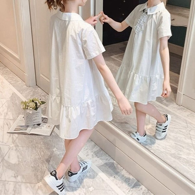 子供服 女の子 ワンピース 韓国 ファッション 半袖 夏 キッズ 小学生 通学 可愛い おしゃれ 通販 Lineポイント最大get Lineショッピング