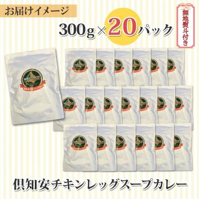 ふるさと納税 倶知安町 チキンが丸ごと1本入ったスープカレー 中辛 300g×20個