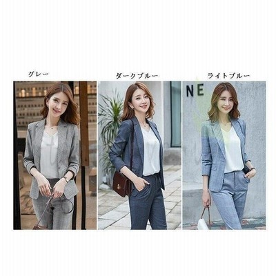 チェック柄スーツ セットアップ レディース2点set 結婚式 パンツスーツ 春秋発表会 お宮参り 入学式 卒業式 通勤 Ol 通販 Lineポイント最大get Lineショッピング