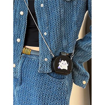 新款小眾設計萬圣節搞怪惡魔南瓜包迷你單肩斜挎鏈條包香水化妝包