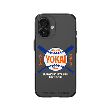 iPhone 16 Clear (相機按鈕) 酷墨灰 - Paiheme Studio - Yokai Ball
