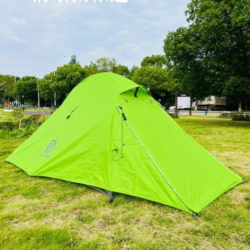 戶外防暴雨帳篷雙人雙層鋁桿防大風徒步登山露營帳篷防潮便攜