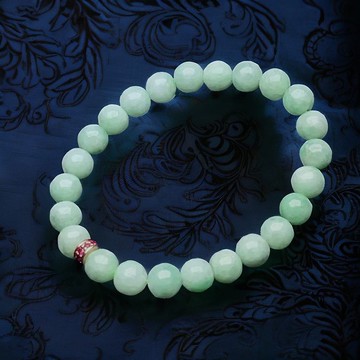 【好運連連】果陽綠翡翠手珠 | 天然緬甸玉翡翠A貨 | 送禮