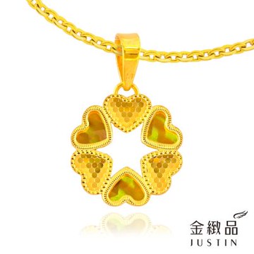 金緻品 黃金墜子 虹映流光 0.51錢 5G工藝