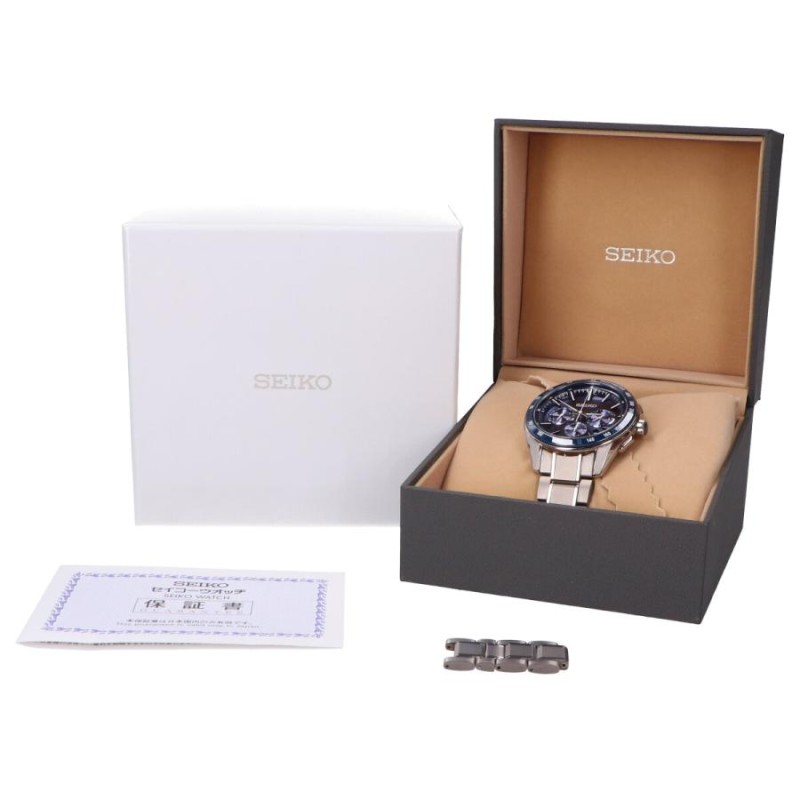 美品 SEIKO セイコー SAGA181 Cal.8B82 BRIGHTZ ブライツ デイト クロノグラフ ソーラー電波 腕時計 シルバー |  LINEブランドカタログ