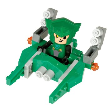 nanoblock 河田積木 KWD 積木 PBR 003 綠色與驅逐艦坦克 095  1個  混和顏色