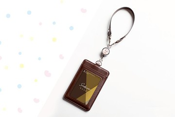 真皮Being伸縮卡套組/精緻迷你拉環/髮帶法鬥_AMBH11