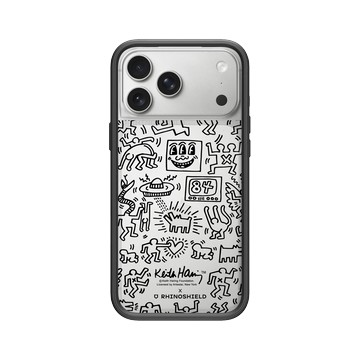 iPhone 17 Pro Max Mod NX -邊框背蓋組合 (相機按鈕) 黑 - Keith Haring - Line Art