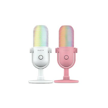 Razer 雷蛇 魔音海妖 V3 幻彩電容麥克風 白/粉