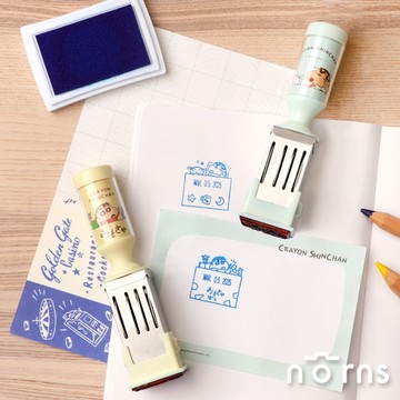 【Norns】滿799折50★蠟筆小新日付印章 Norns Original Design 日期章 手帳印章