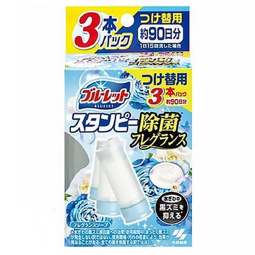 小林製藥 BLUELET 馬桶清潔芳香凝膠 補充無本體 白色皂香 3入  84g  1盒