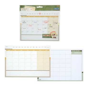 【N次貼】61625 行事曆可再貼便條紙 150x203mm 40張/2款/包