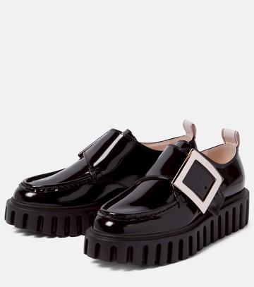 Roger Vivier Viv' Go-Thick patent leather platform loafers