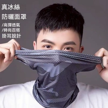 【24H出貨】冰絲無痕麵罩 (新款掛耳) 夏季防曬頭套 機車頭套 騎車頭套 自行車麵罩 降溫冰絲麵罩 冰涼魔術頭巾