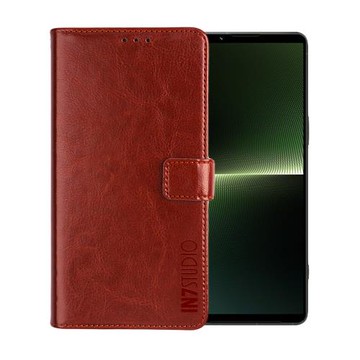 IN7 瘋馬紋 SONY Xperia 1 V (6.5吋) 錢包式 磁扣側掀PU皮套 吊飾孔 手機皮套保護殼